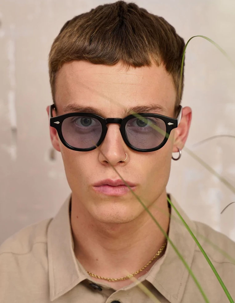 Lunette teinté sales bleu