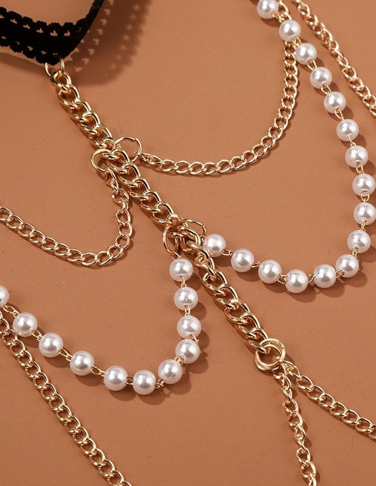 Chaîne de cuisse et de jambe en perle pour femme Chaîne de cuisse et de jambe en perle pour femme