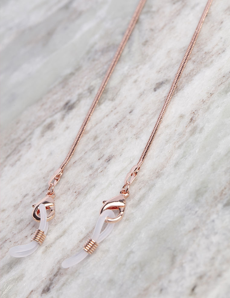 chaine a lunette or rose chaine a lunette or rose