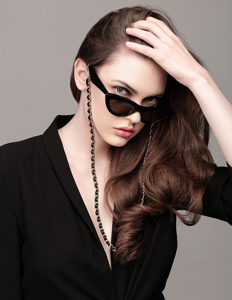 chaîne à lunettes chanel