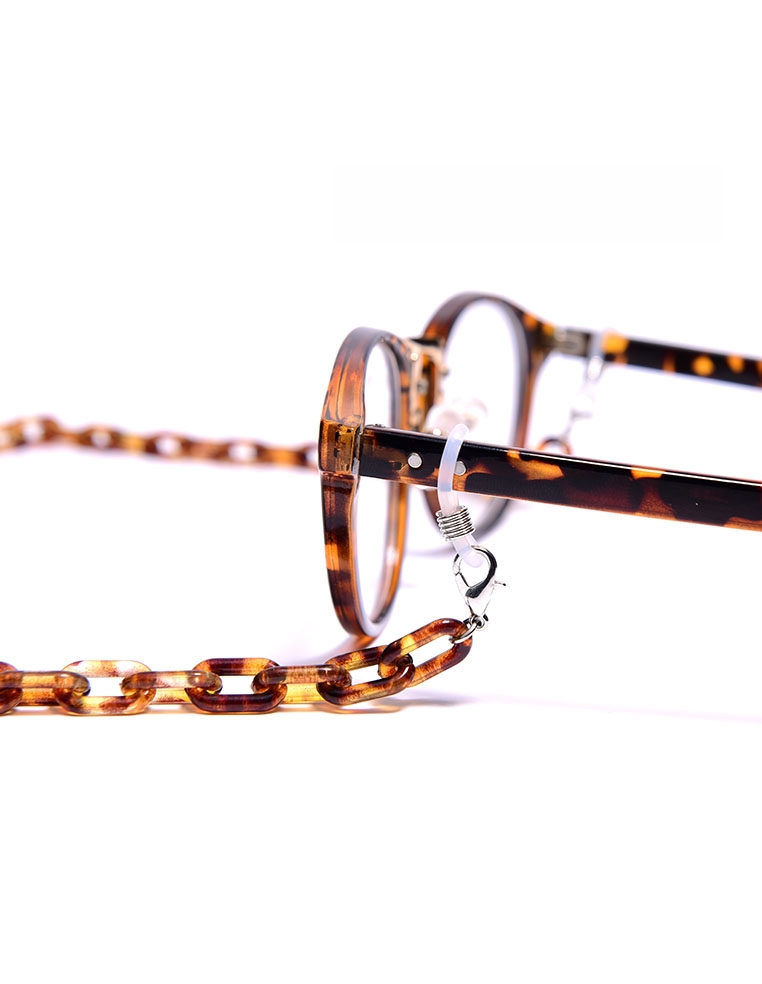 chaîne à lunettes écaille