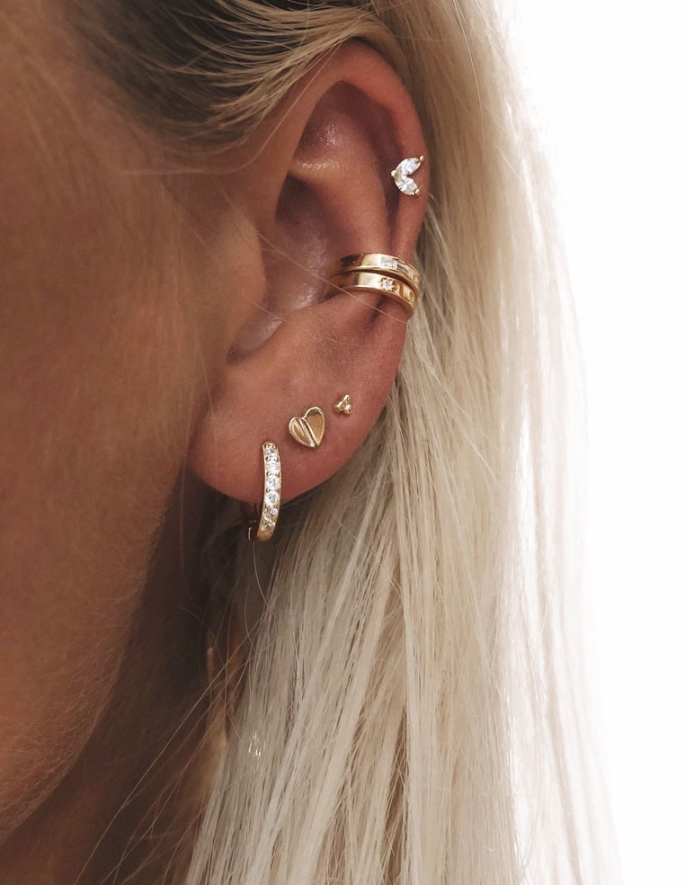 ensemble de percings oreille femme