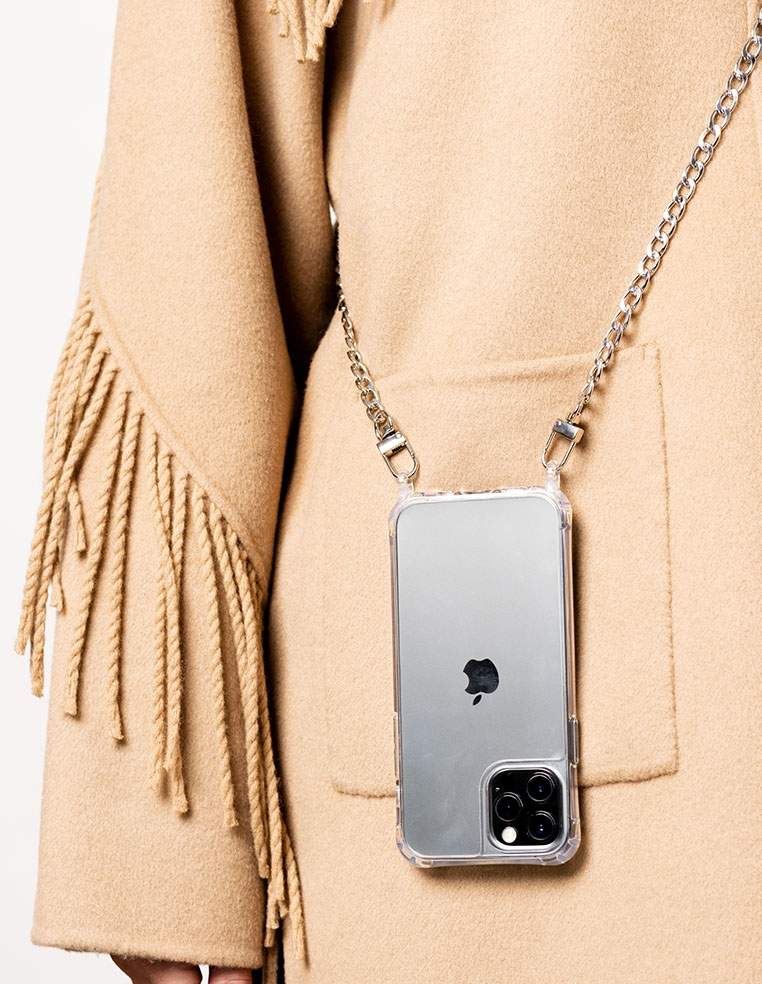 chaine bandoulière en métal pour iphone avec anneau chaine bandoulière en métal pour iphone avec anneau