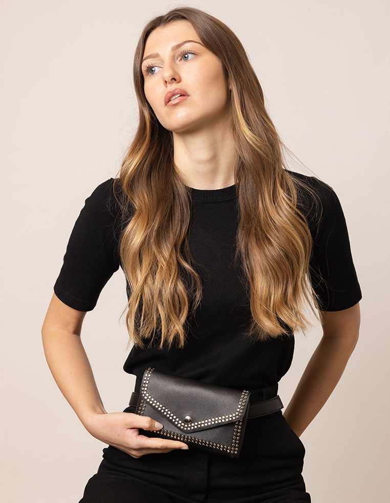 Pochette universelle de téléphone en cuir pour iPhone