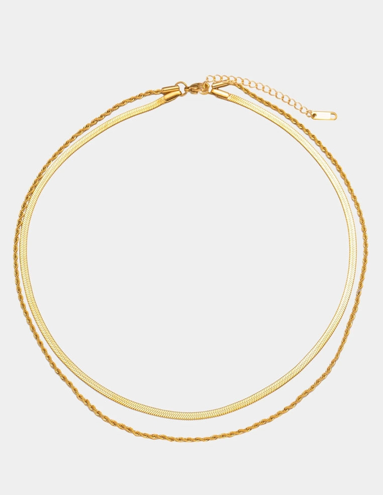 Collier doré ras du cou torsadé pour femme Collier doré ras du cou torsadé pour femme