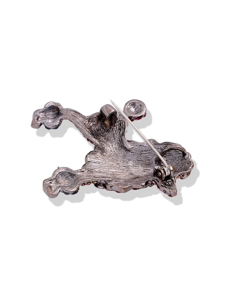 Broche bijou pour femme petit chien caniche