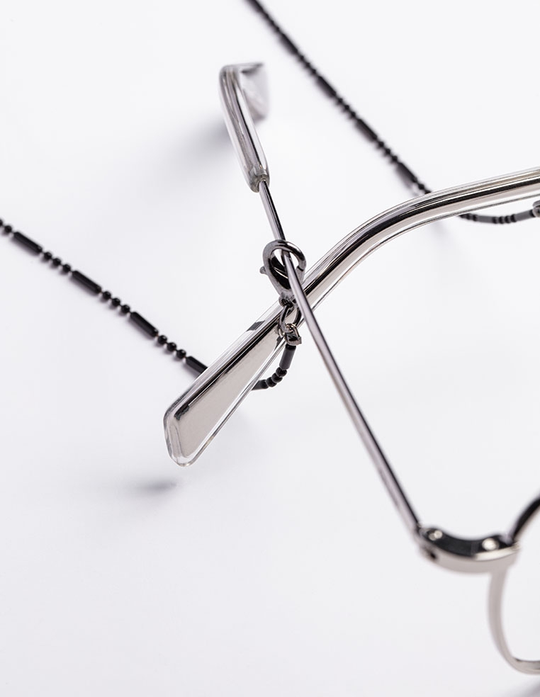 chaîne à lunettes noire chaîne à lunettes noire