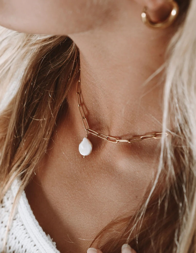 chaine et pendentif perle eau douce bijou femme chaine et pendentif perle eau douce bijou femme