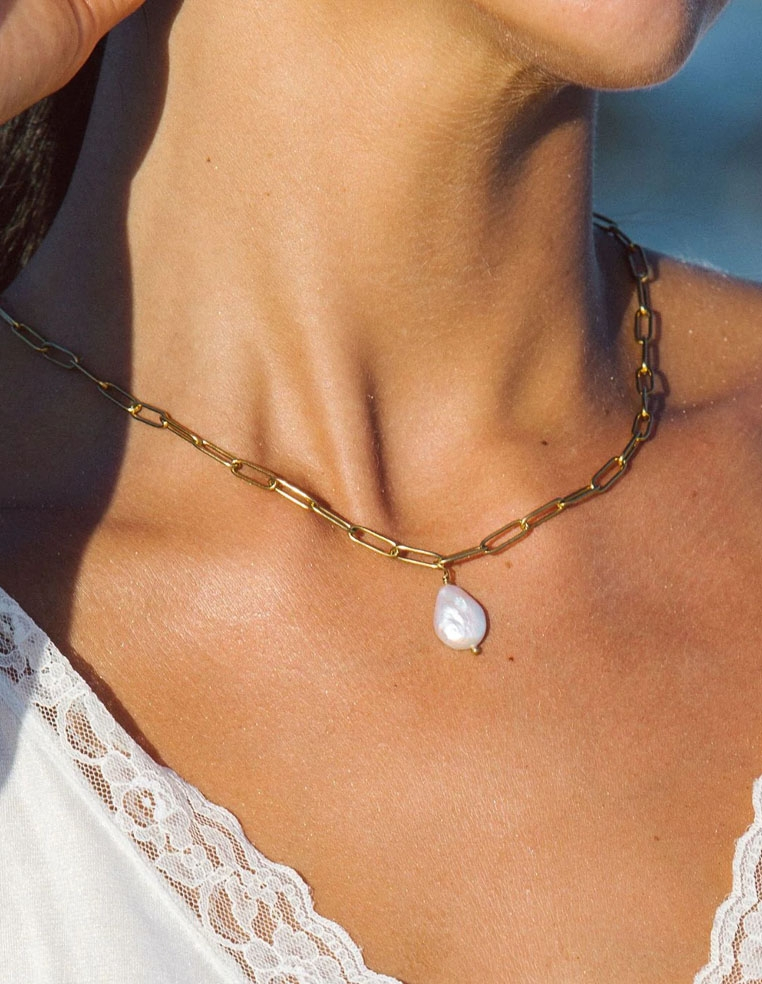 chaine et pendentif perle eau douce bijou femme chaine et pendentif perle eau douce bijou femme