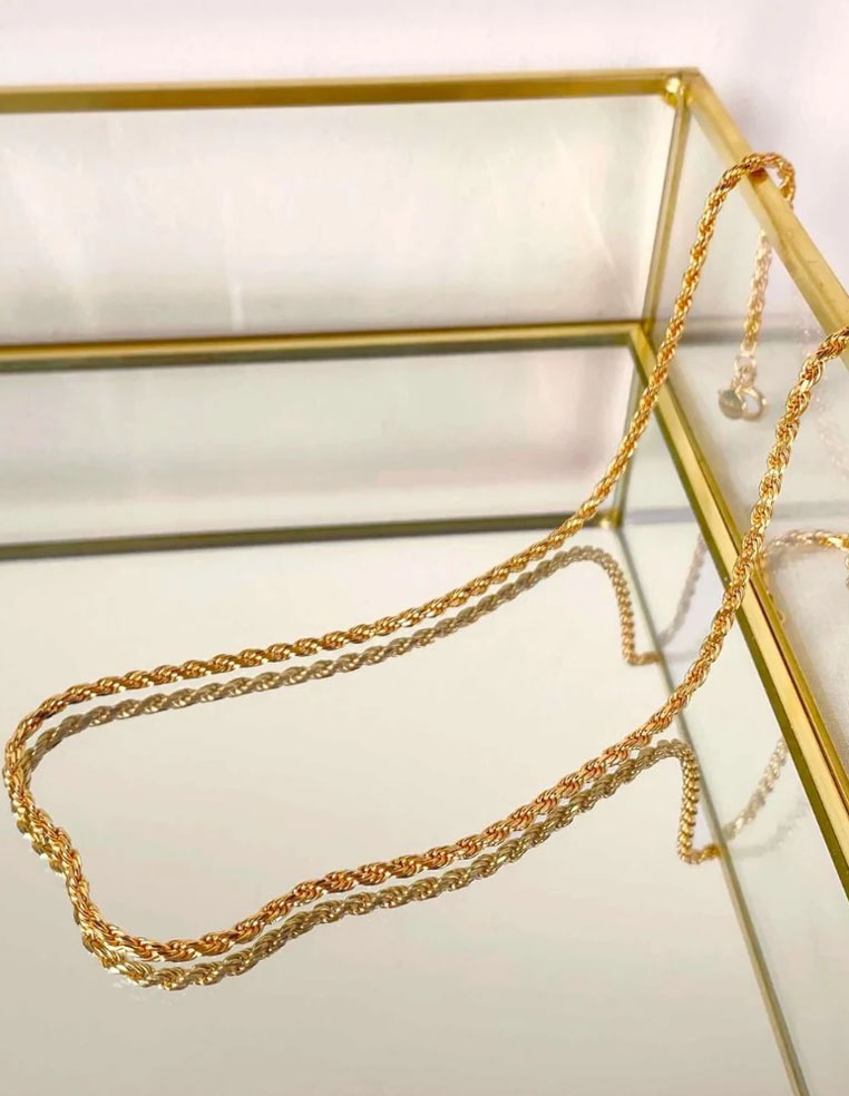 Chaîne à maille torsadée JOSÉPHINE Chaîne à maille torsadée JOSÉPHINE