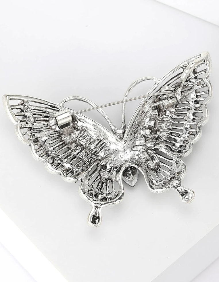 Broche en forme de papillon pour femme