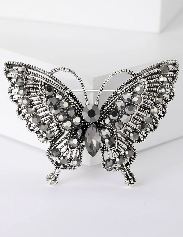 Broche en forme de papillon pour femme