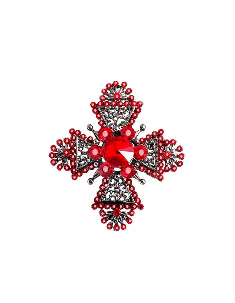 Broche pour femme en forme de croix