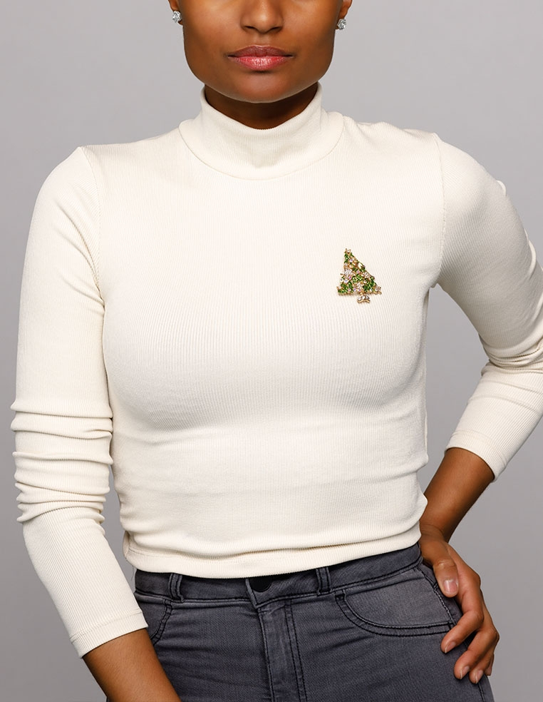 Broche sapin de Noël SIDONIE