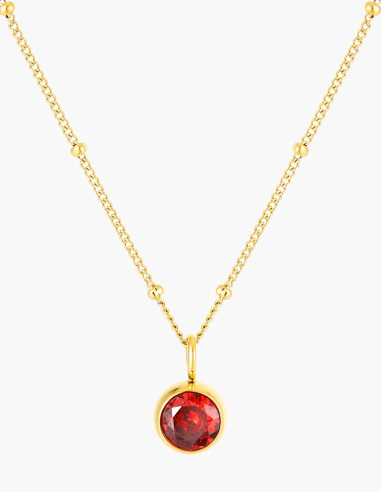 Collier pendentif pierre de naissance
