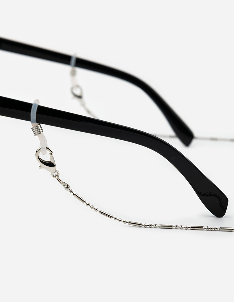 chaîne à lunettes noire 2