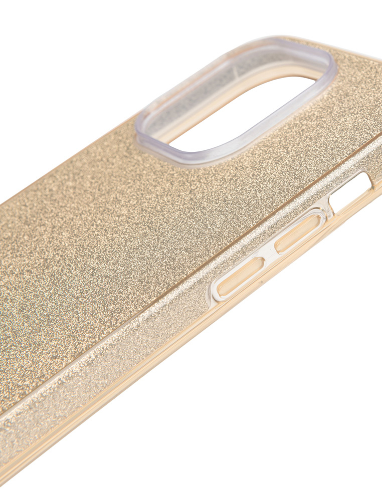 coque iphone paillettes doré or