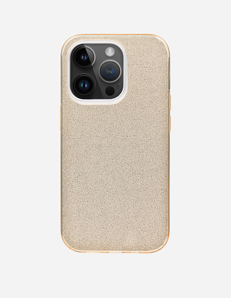 coque iphone paillettes argenté