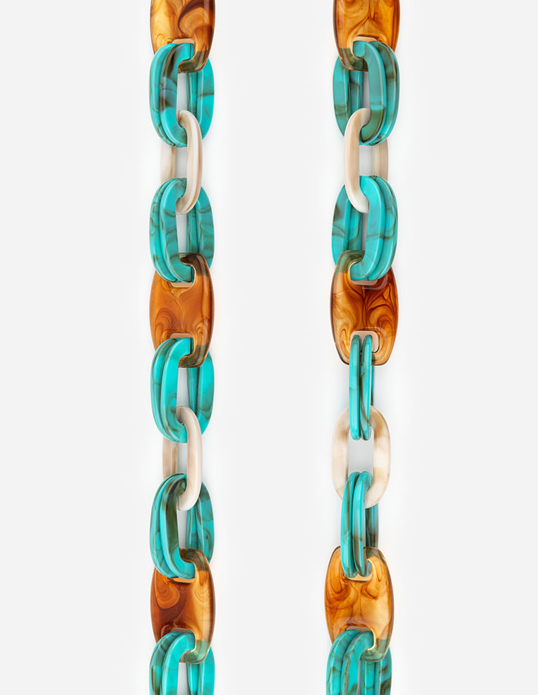 Chaine de téléphone iPhone bandoulière résine gros maillon