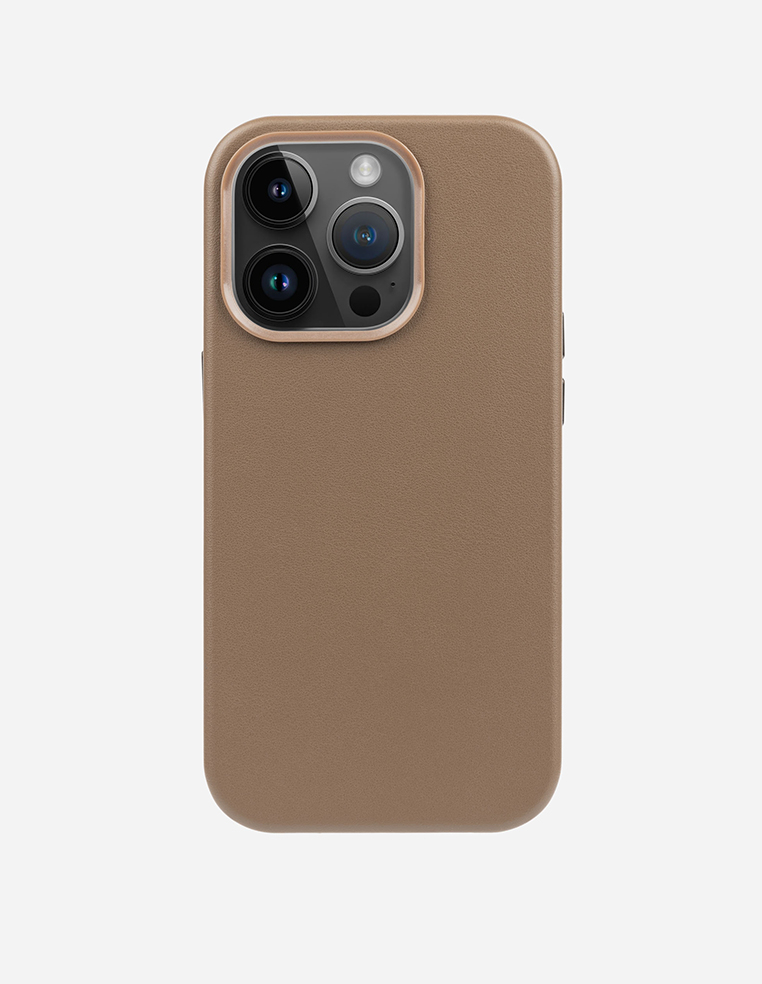 Coque iPhone 16 Pro Max en cuir noir