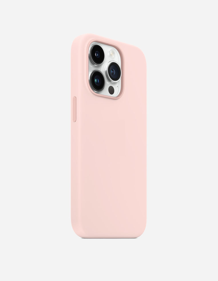 Coque iPhone rose poudrée silicone Apple iPhone 14 Pro Max