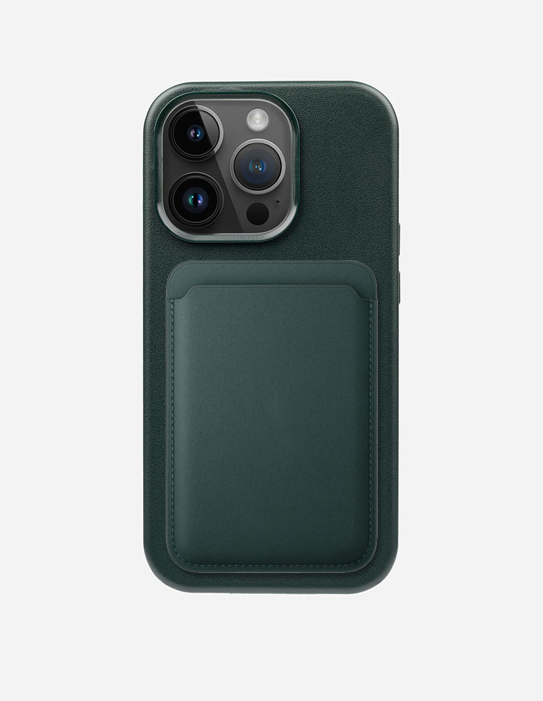 Porte‑cartes en cuir véritable pour iPhone avec MagSafe Porte‑cartes en cuir véritable pour iPhone avec MagSafe