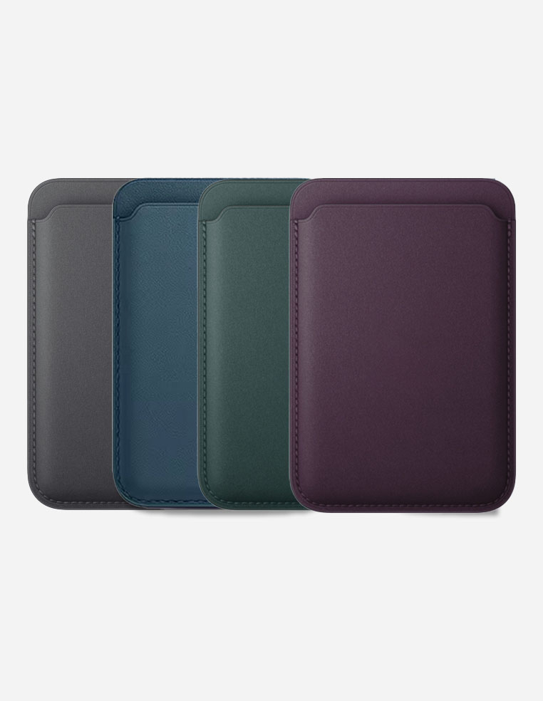 Porte‑cartes en cuir véritable pour iPhone avec MagSafe Apple Porte‑cartes en cuir véritable pour iPhone avec MagSafe Apple