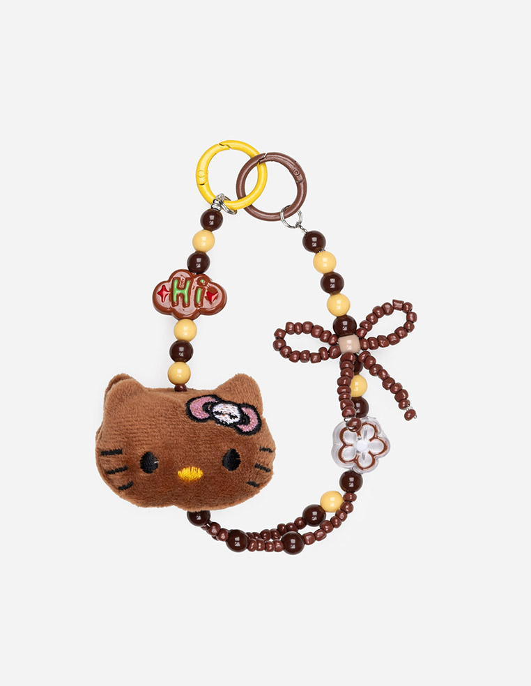 Bijou de sac HELLO KITTY marron