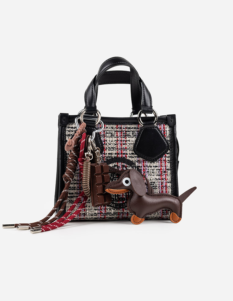 bijou de sac porte clé sac à main chien teckel