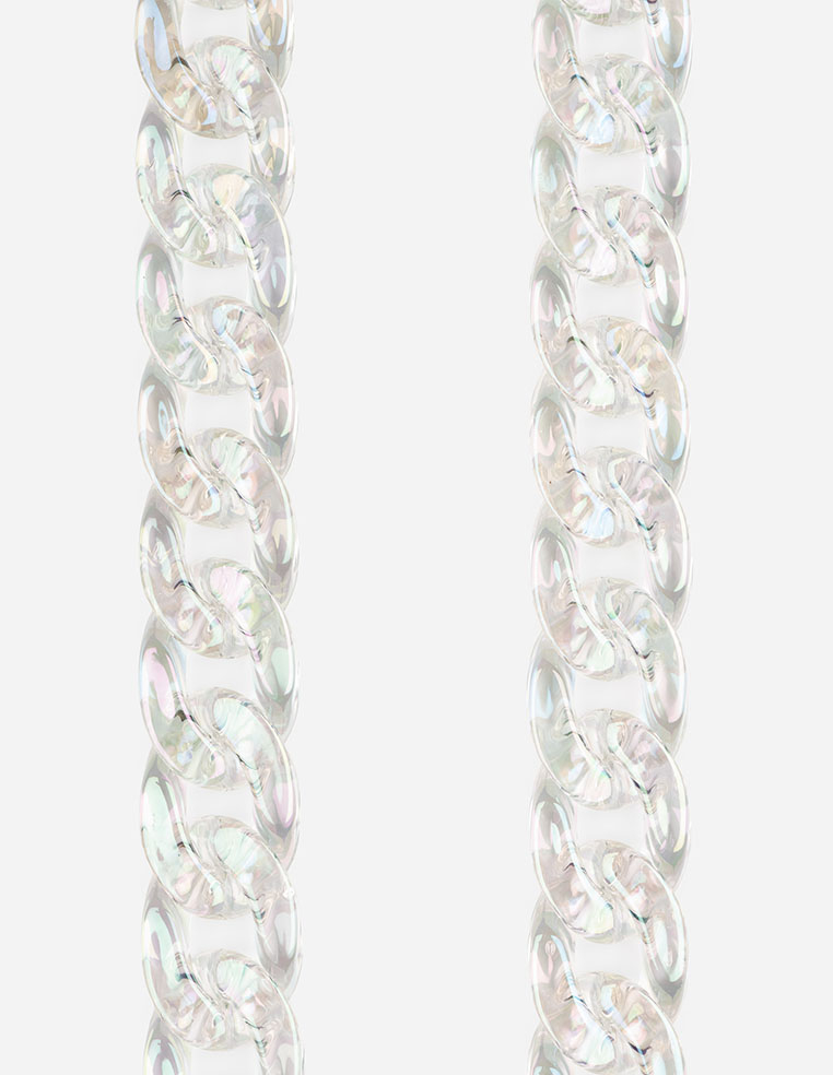 Ensemble coque anneaux transparente & chaîne Zoé