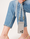 Coque anneaux transparente & chaîne Zoé