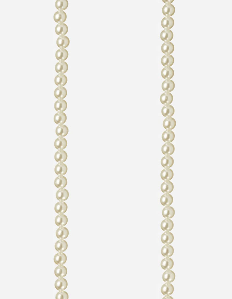 Coque paillettes argenté & chaîne Agathe