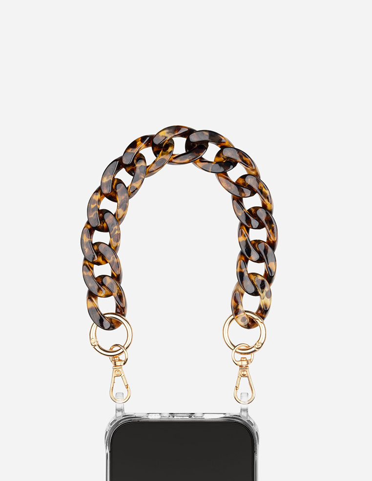 chaîne de téléphone courte léopard chaîne de téléphone courte léopard