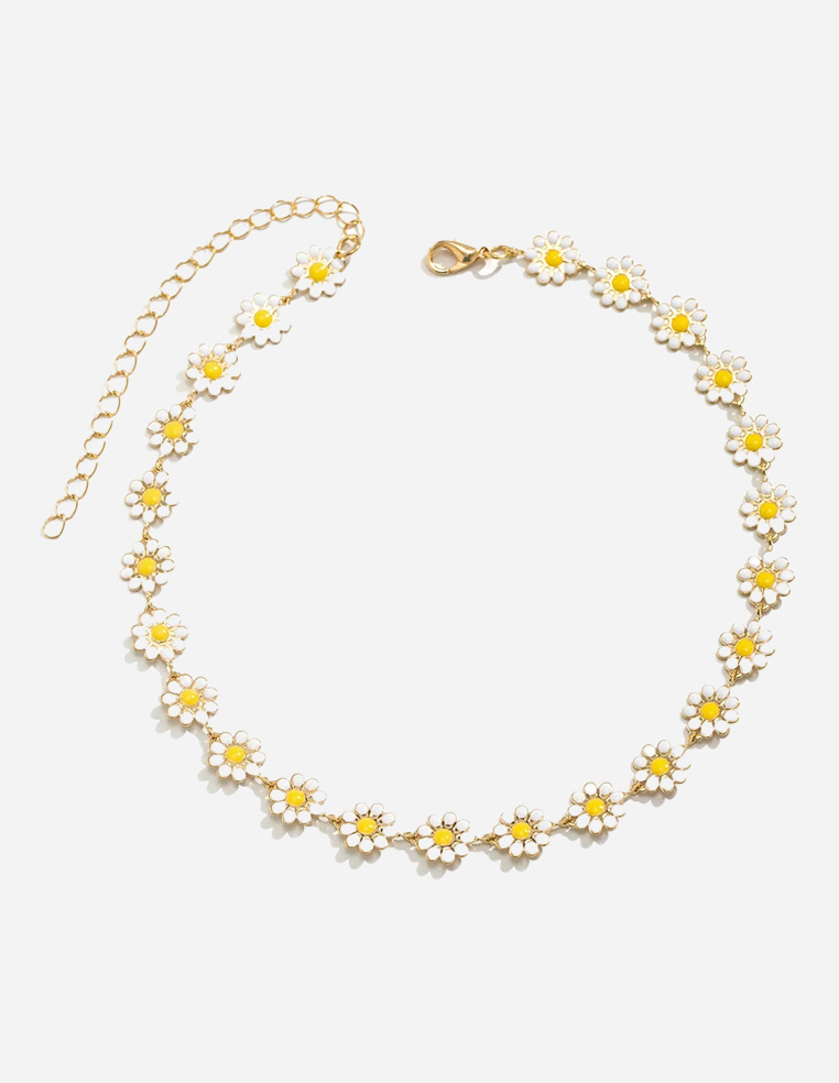Collier ras du coup motif MARGUERITE Collier ras du coup motif MARGUERITE