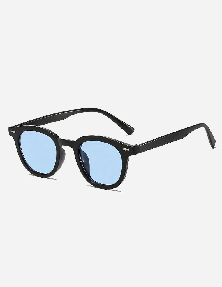 Lunettes de soleil et de soirée Johnny Depp verres teintés Bleu clair Moscott Lunettes de soleil et de soirée Johnny Depp verres teintés Bleu clair Moscott