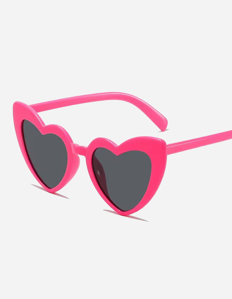 Lunettes de soleil en forme de cœur pour femme mariage evjf couleur fuschia Lunettes de soleil en forme de cœur pour femme mariage evjf couleur fuschia