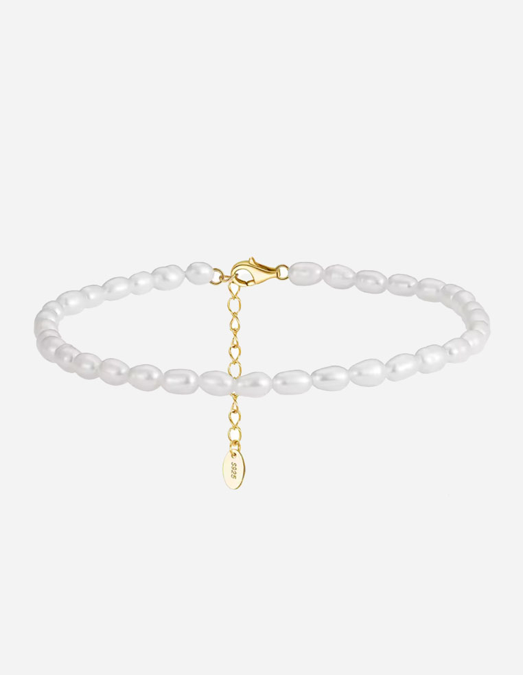 chevillère perles d'eau douce femme été 2