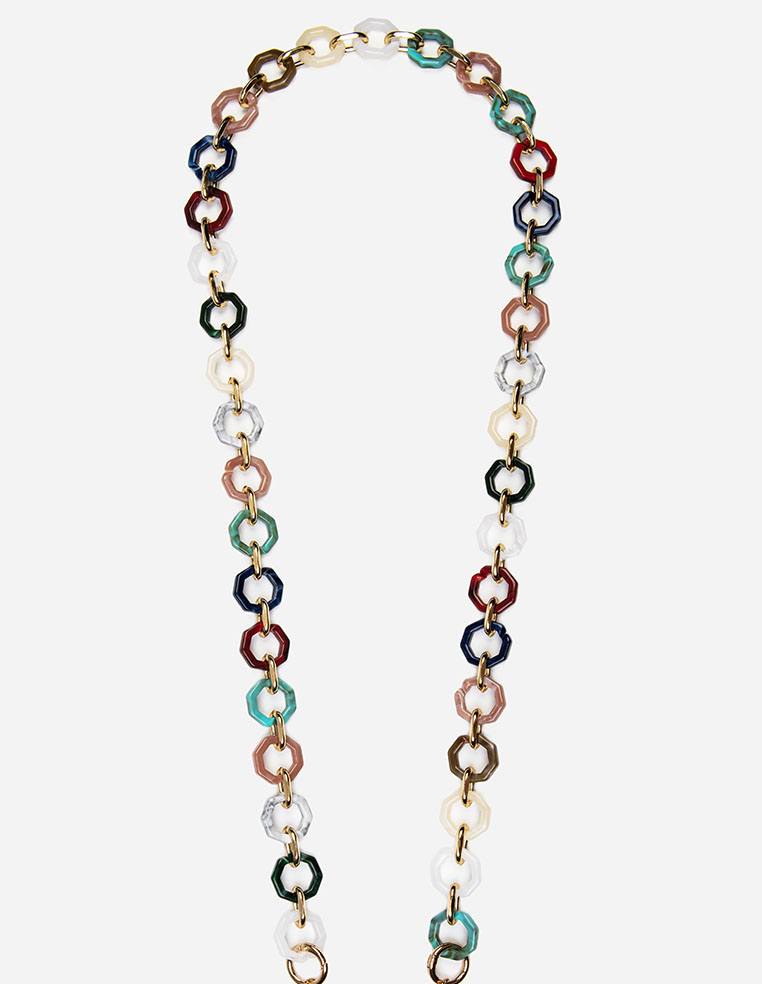 Chaîne de téléphone en résine légère et maillon couleur
