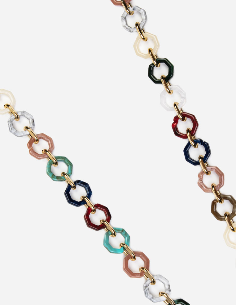 Chaîne de téléphone en résine légère et maillon couleur