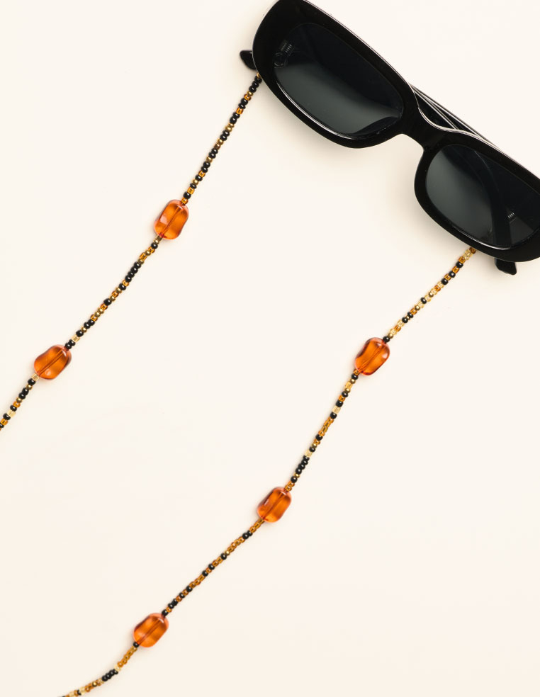 chaîne à lunettes en perle tendance pour femme