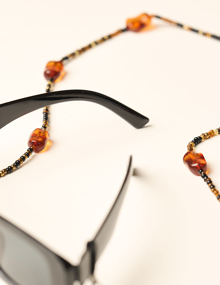 chaîne à lunettes en perle tendance pour femme