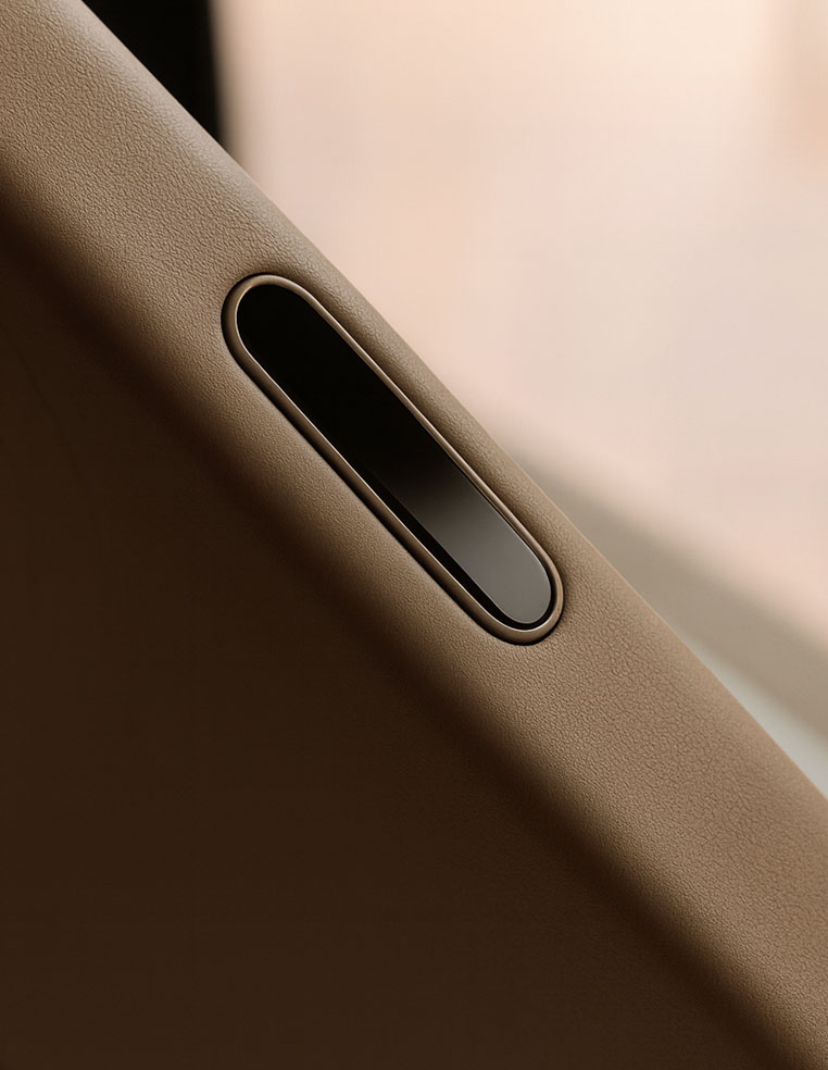 Coque en cuir marron iPhone Air iPhone 17 Pro Max