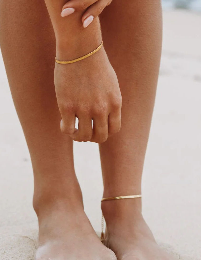 Bracelet femme maille serpent plaqué or – Bijou élégant et waterproof Bracelet femme maille serpent plaqué or – Bijou élégant et waterproof