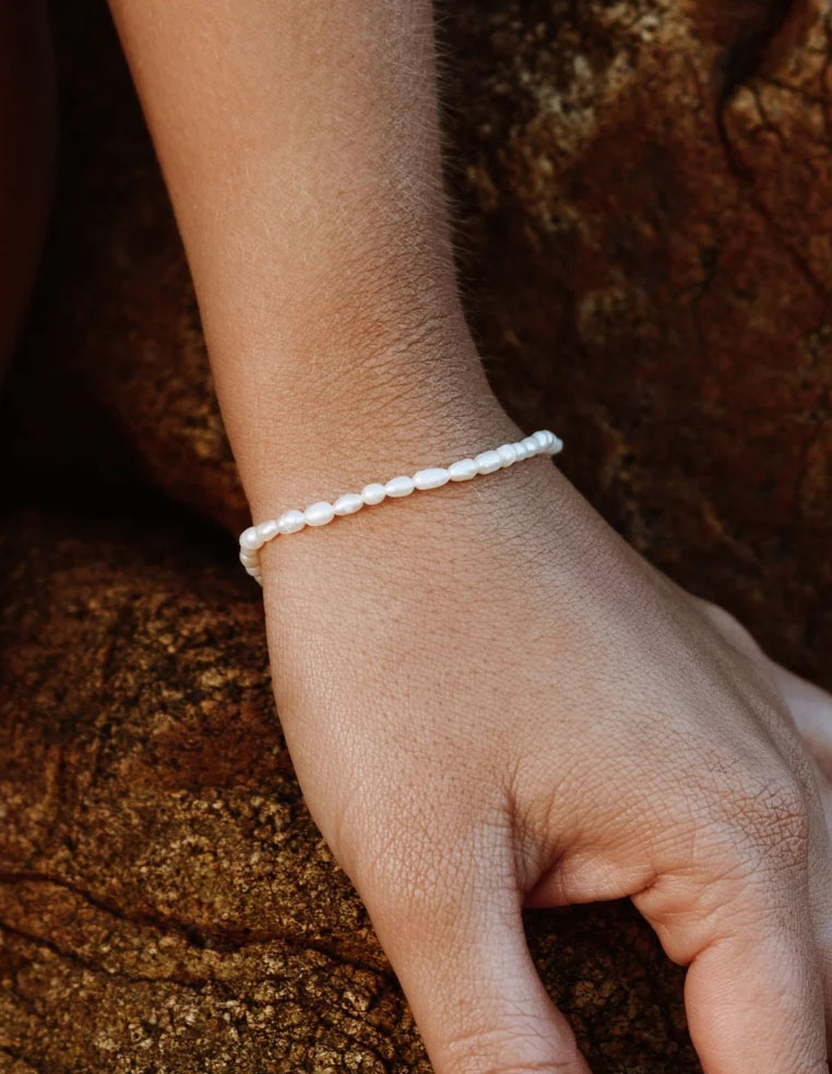 Bracelet en véritable perles d'eau douce pour femme
