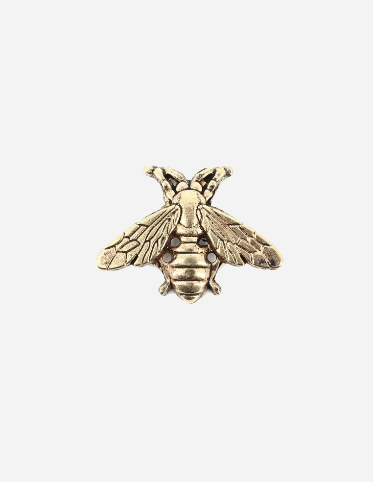 Broche abeille dorée pour femme