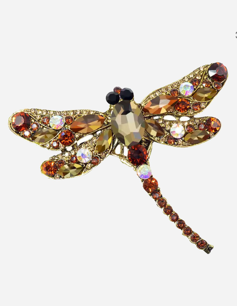 Broche pour femme en forme de libellule