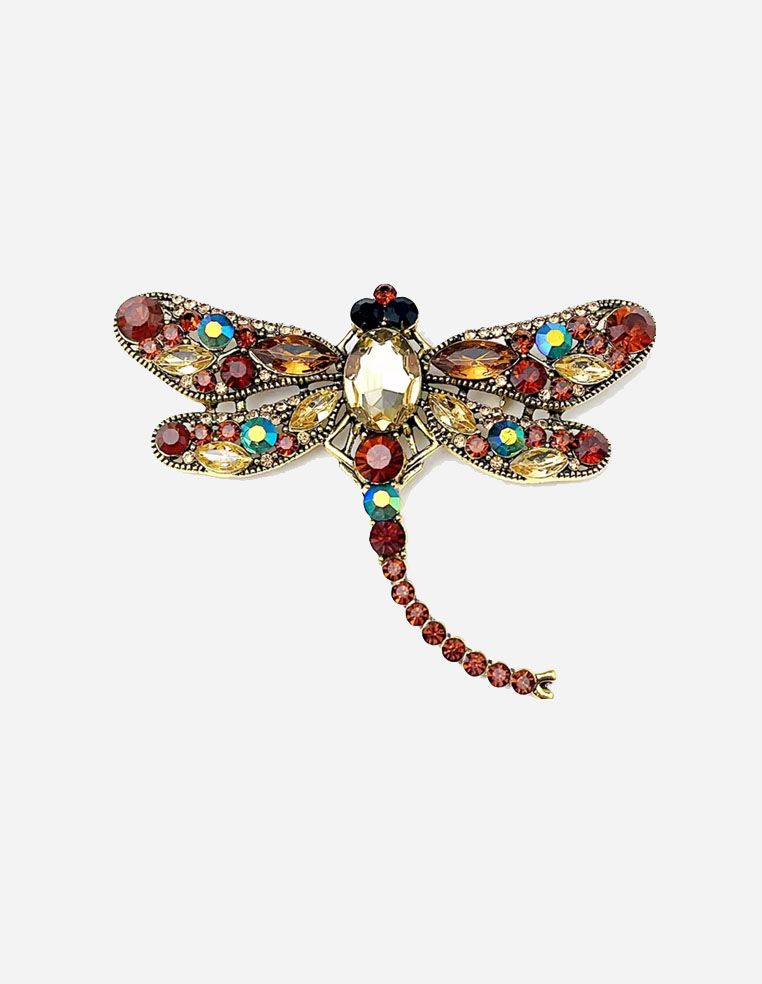 Broche pour femme en forme de libellule