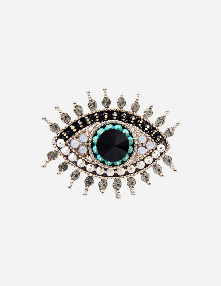 Broche forme oeil pour femme
