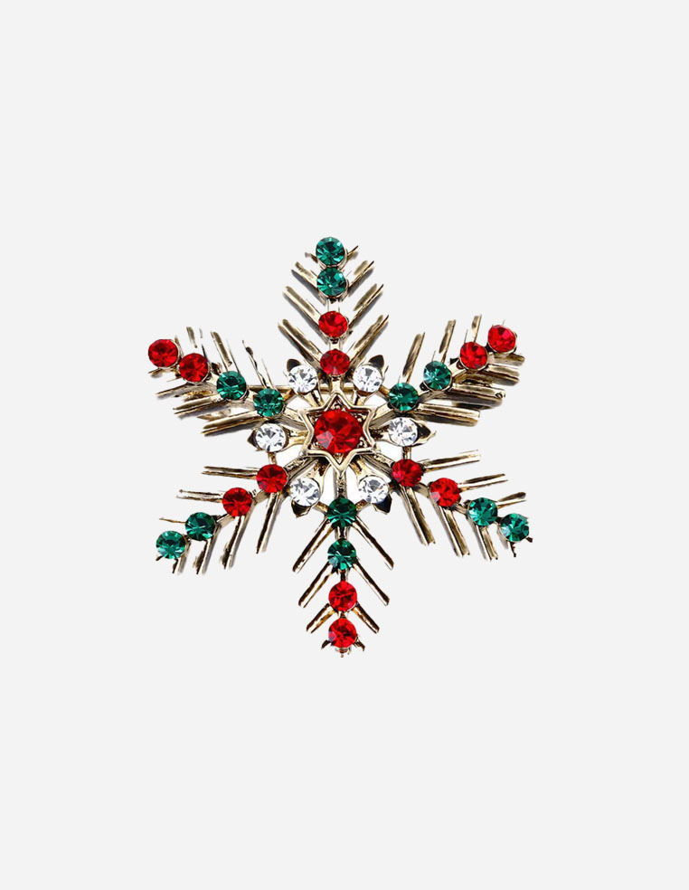 Broche flocon de neige broche de noël