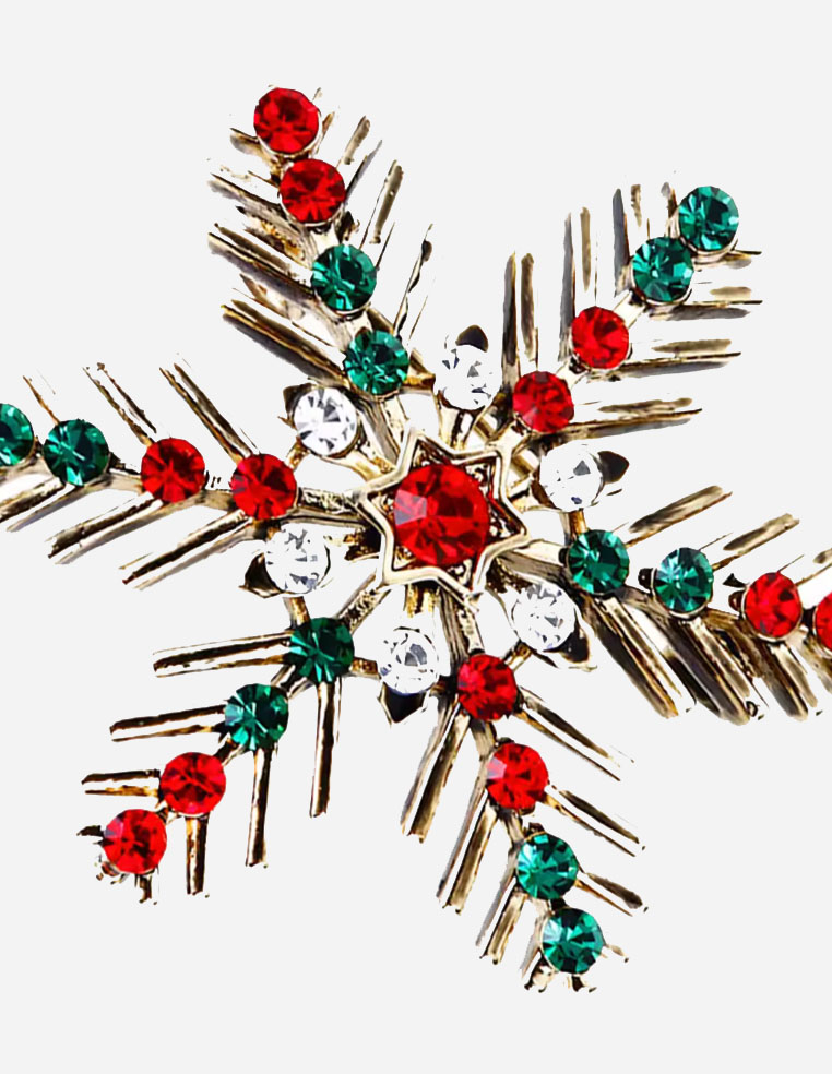 Broche flocon de neige broche de noël 2